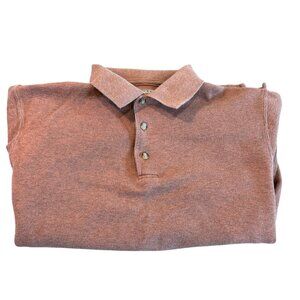 Outdoor Life Sweater Quarter button Sweater Men's M light brown/rust Sweater